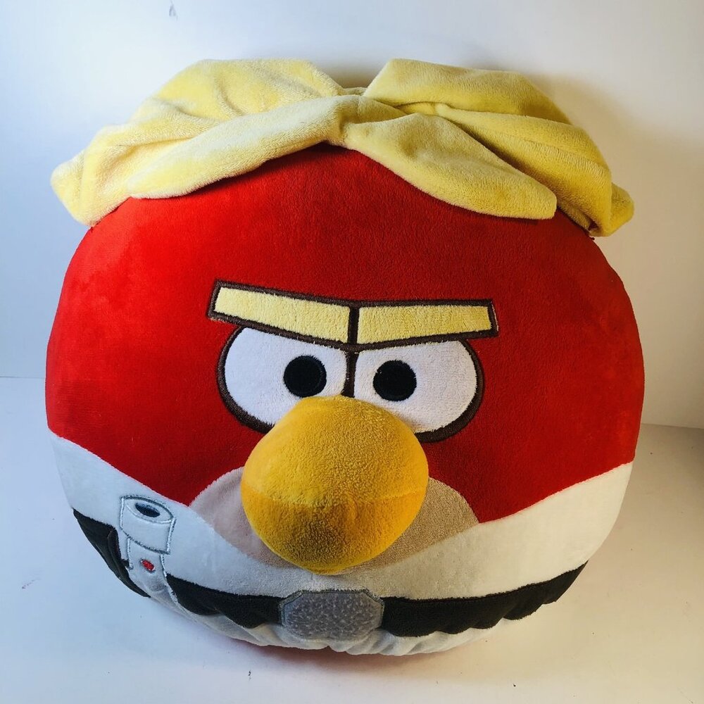 Star Wars Angry Birds Luke Skywalker Plush Pillow Toy Big 12"